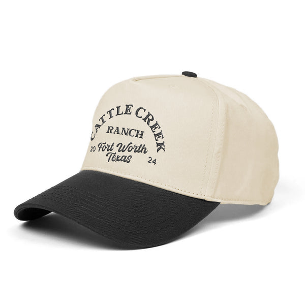 Cattle Creek Ranch Vintage Trucker Hat | Natural Black