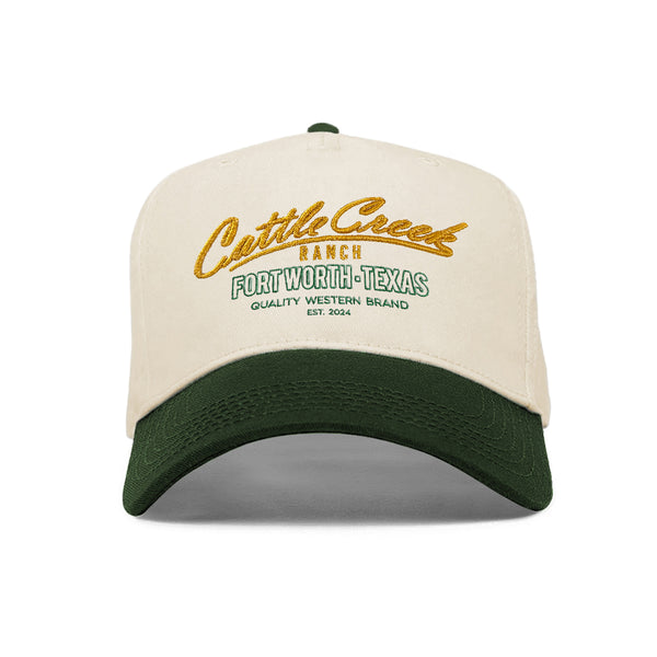 Cattle Creek Ranch Quality 3D Trucker Hat | Natural Forest