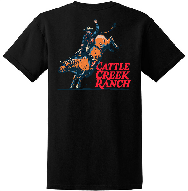Cattle Creek Ranch Bull Riding Heavy Tee