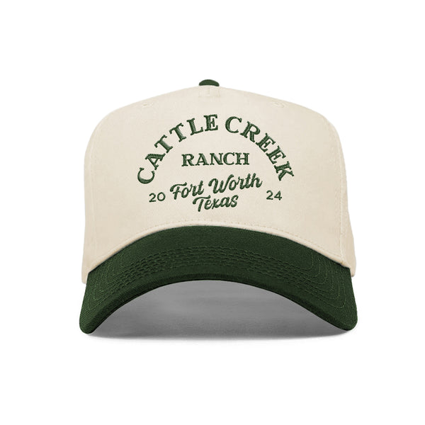 Cattle Creek Ranch Vintage Trucker Hat | Natural Green