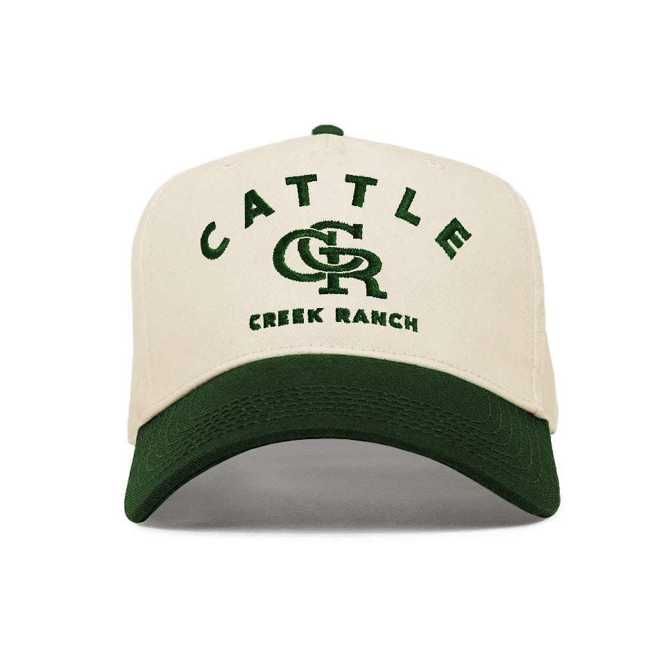 Cattle Creek Ranch Embroidered CCR Western Trucker Hat | Natural Fores
