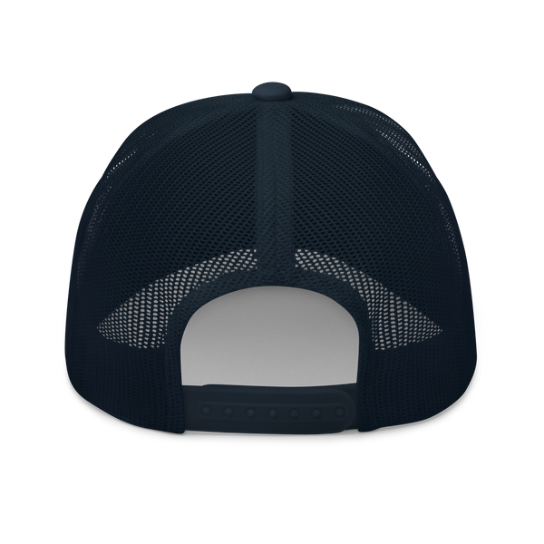 Cattle Creek Ranch Horns Logo Trucker Hat | All Navy